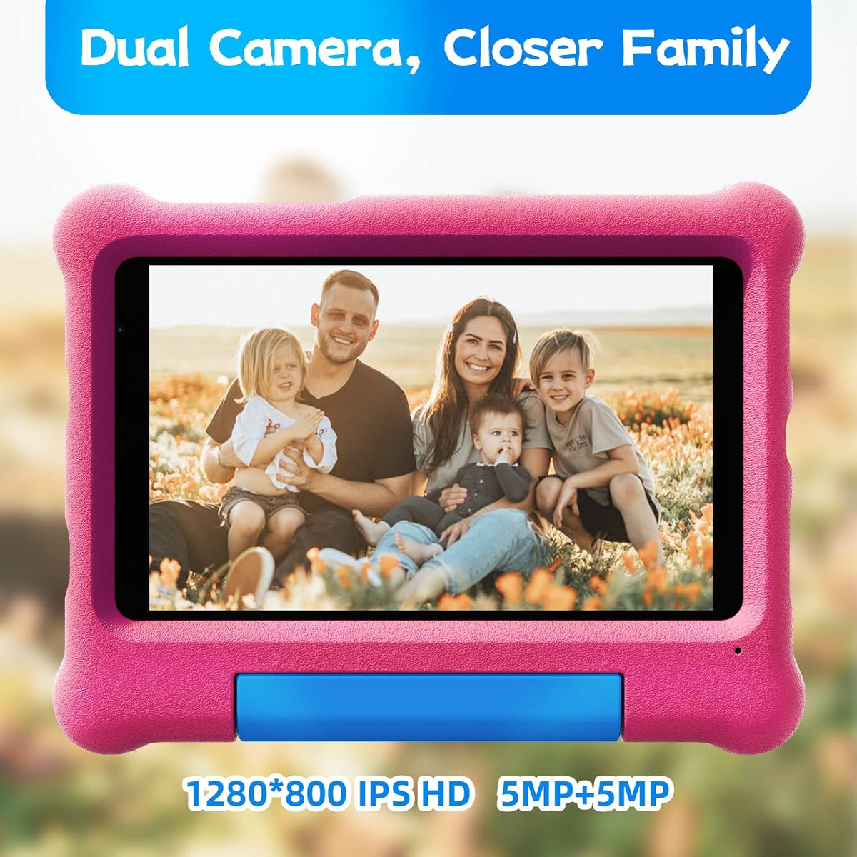 Pink Kids Tablet with Kid-Proof Case Y5855