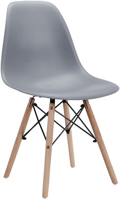 Black Plastic Shell Dining Chair Set of 1 Q720010