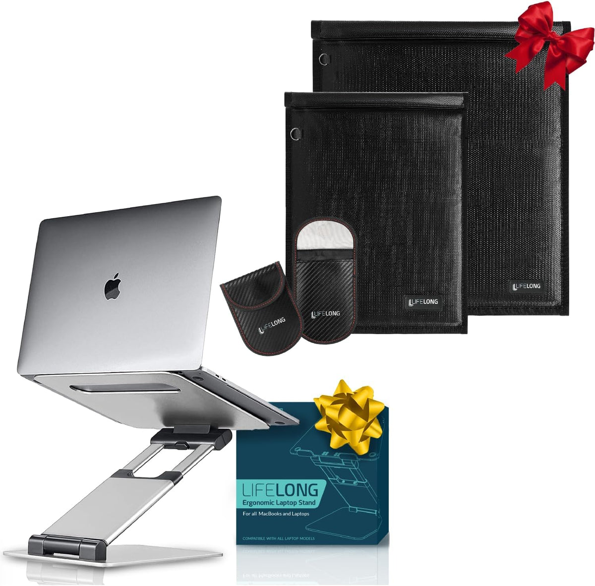 Adjustable Laptop Stand with Faraday Bags D430341