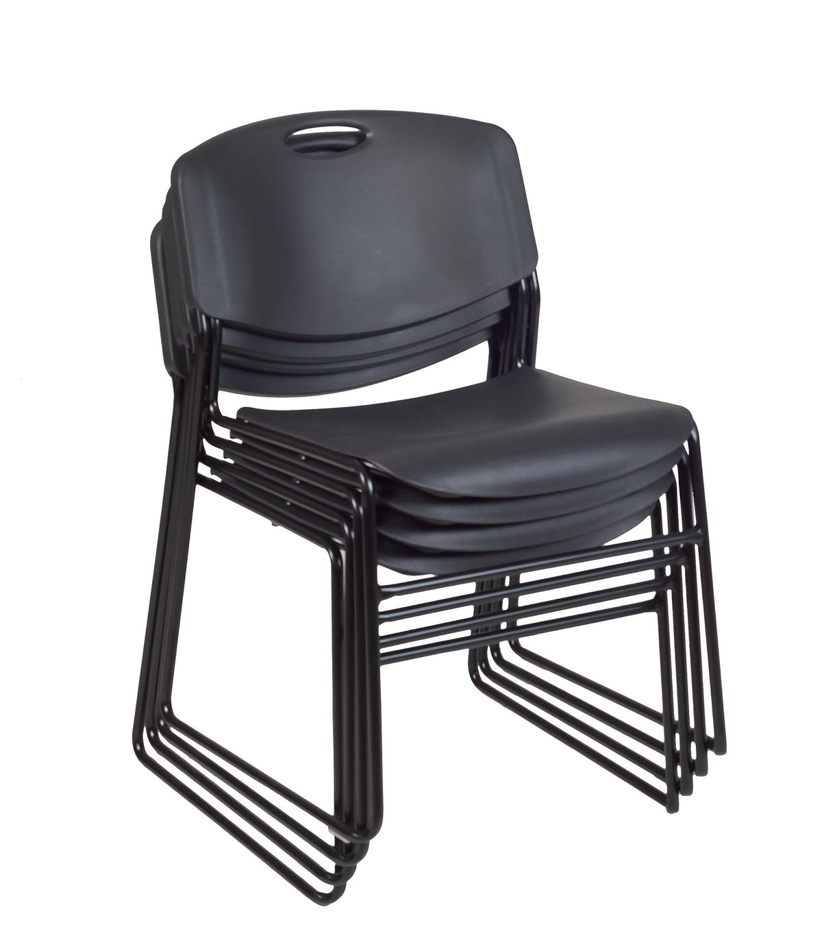 Round Breakroom Table with 4 Stack Chairs E7708