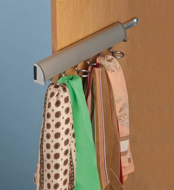 Polished Chrome Scarf Rack V456370