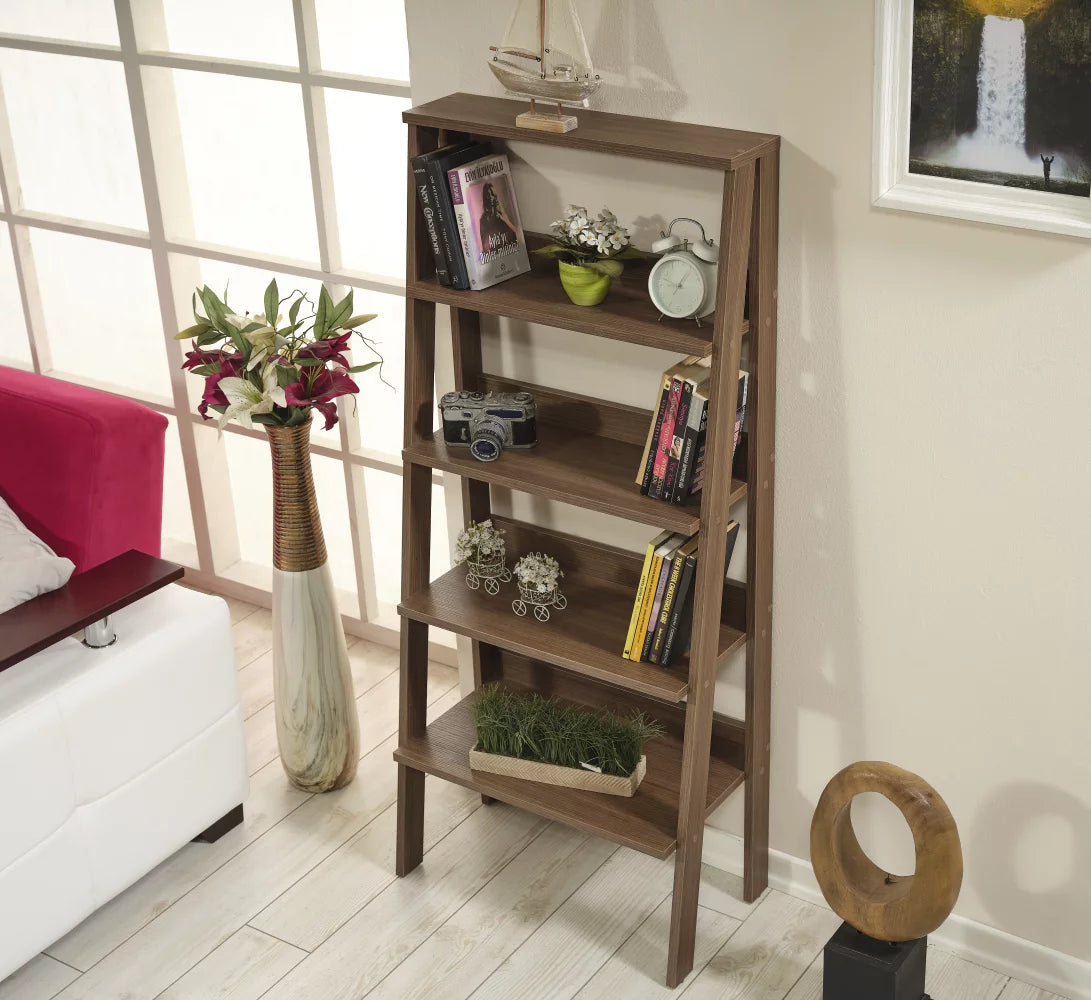 5 Tier Wood Ladder Bookshelf G1214