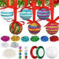 20 Sets Christmas Crafts Sequin Ornaments Kit Q884