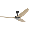 60 Ceiling Fan with Bamboo Blades and Black Finish with LED E79213