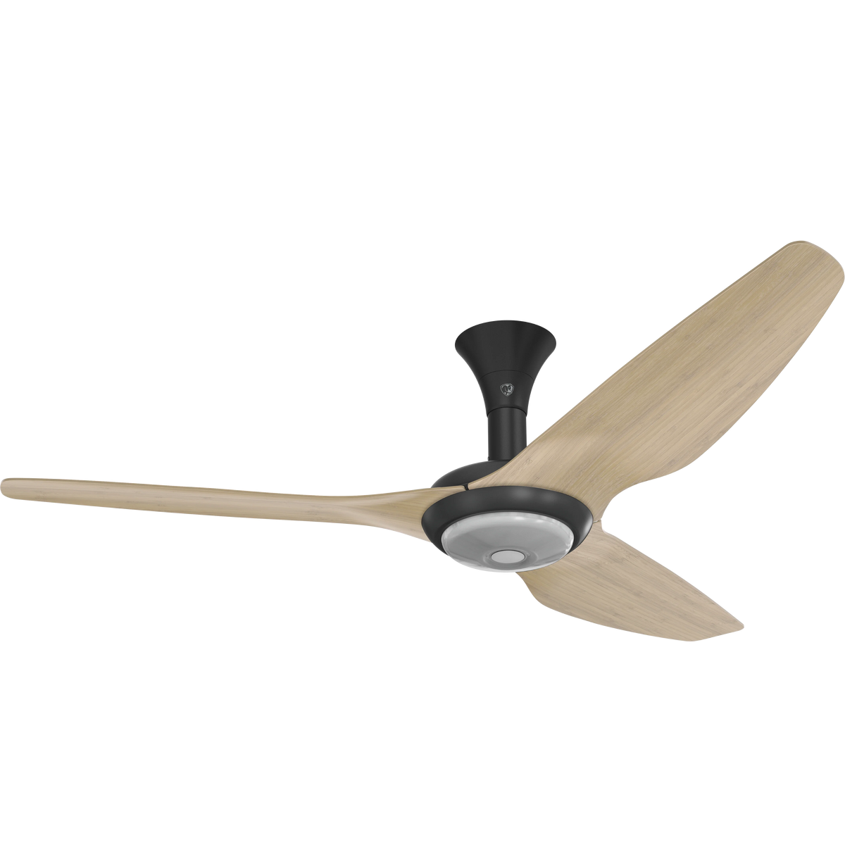 60 Ceiling Fan with Bamboo Blades and Black Finish with LED E79213