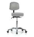 Grey Vinyl Height Adjustable Doctor Stool O786880