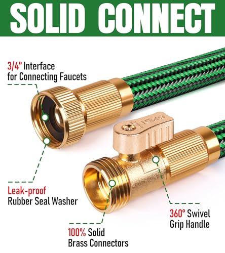 25 ft Heavy Duty Kink Resistant Garden Hose I669