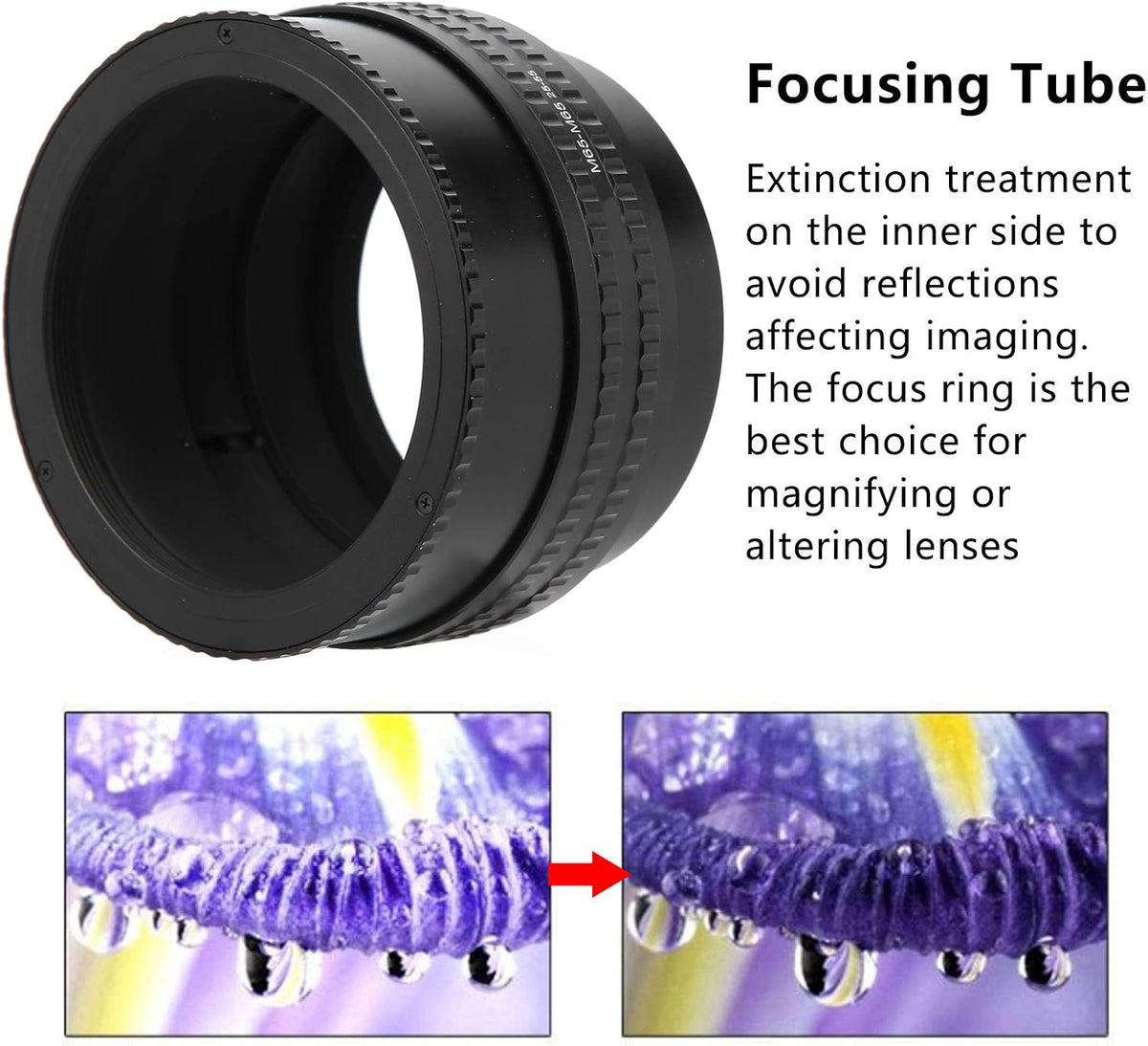 M65M65 2555mm Adjustable Focusing Helicoid Adapter V21762