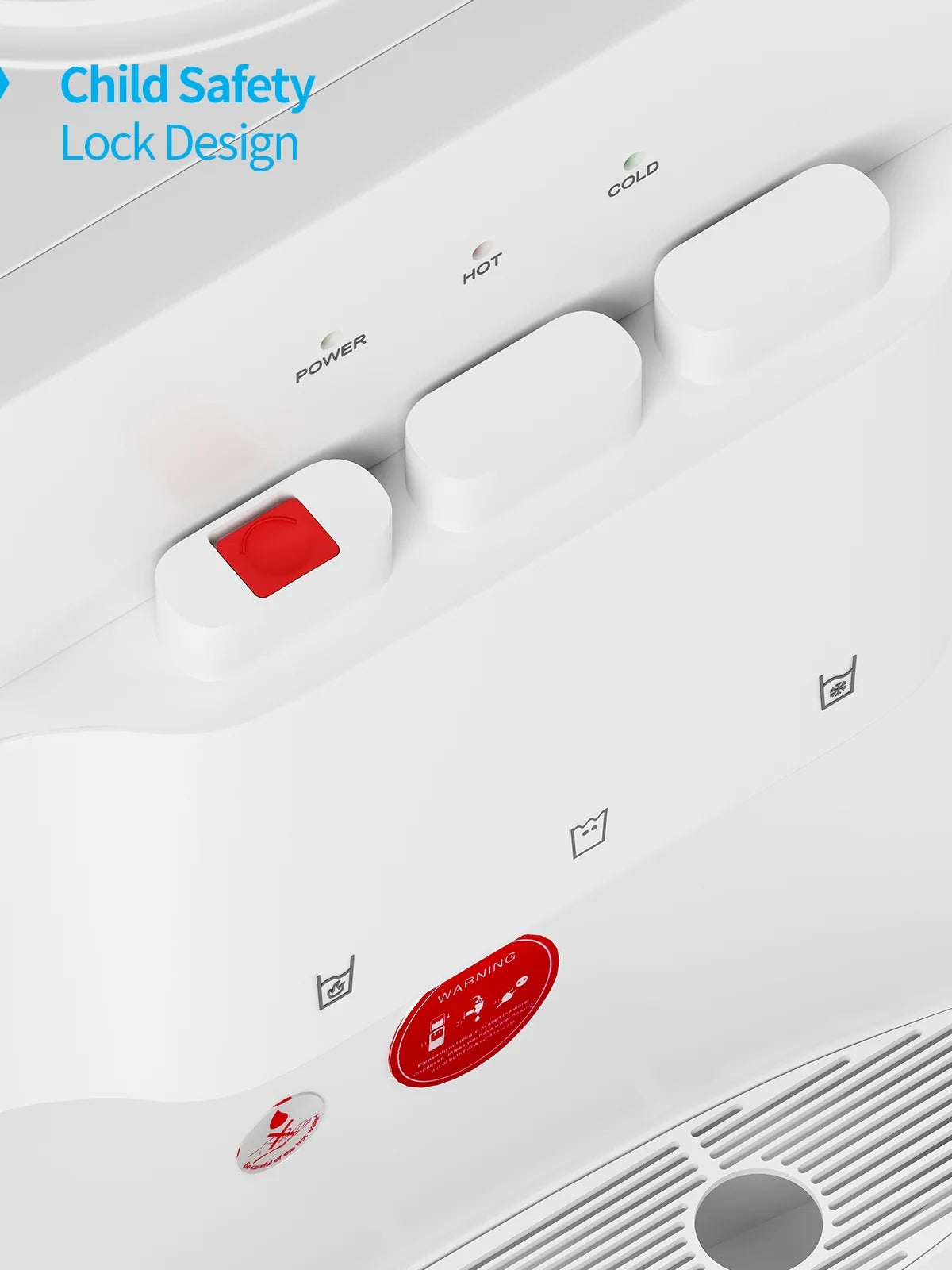 White Top Load Water Dispenser M95681