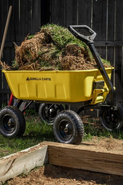 8 Cu. Ft. Steel Dump Cart, 1200 lbs. Capacity V67115