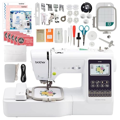 SE700 Embroidery & Sewing Machine with 90 Spools & Accessories F226935