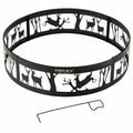 36x22 Metal Fire Pit Ring with Poker S268