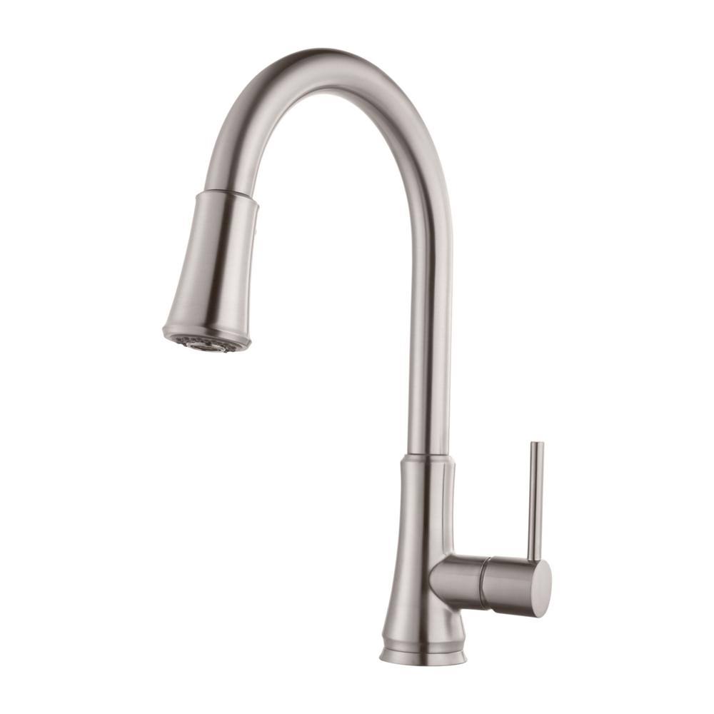 Polished Chrome Pull-Down Single Handle Kitchen Faucet L3280