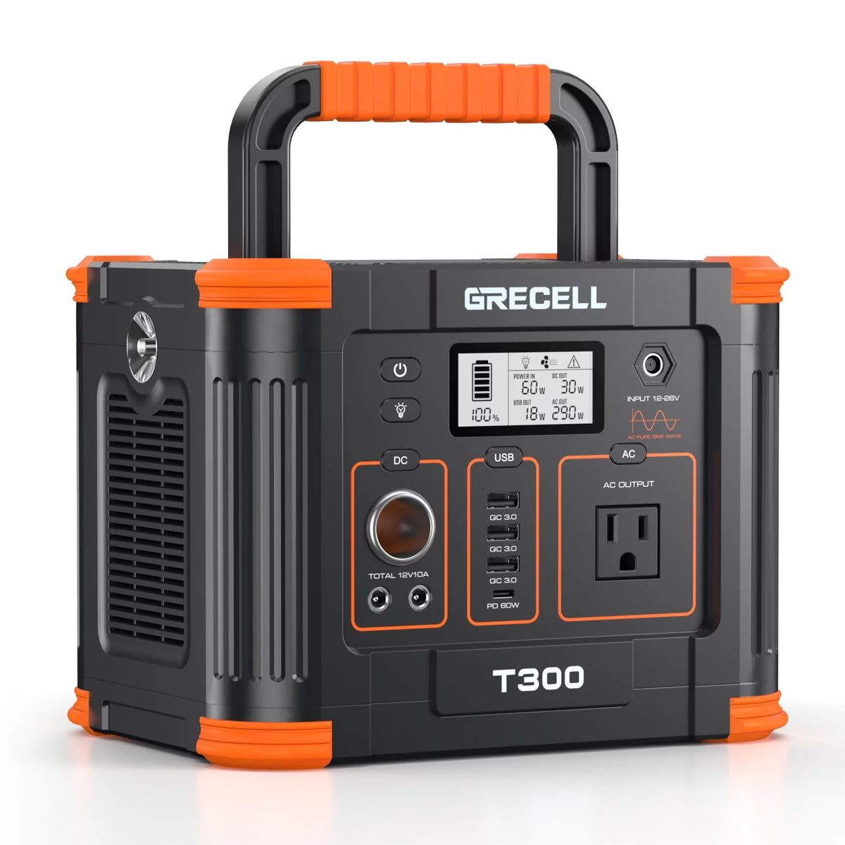 300W Portable Power Station, 288Wh Solar Generator B5818
