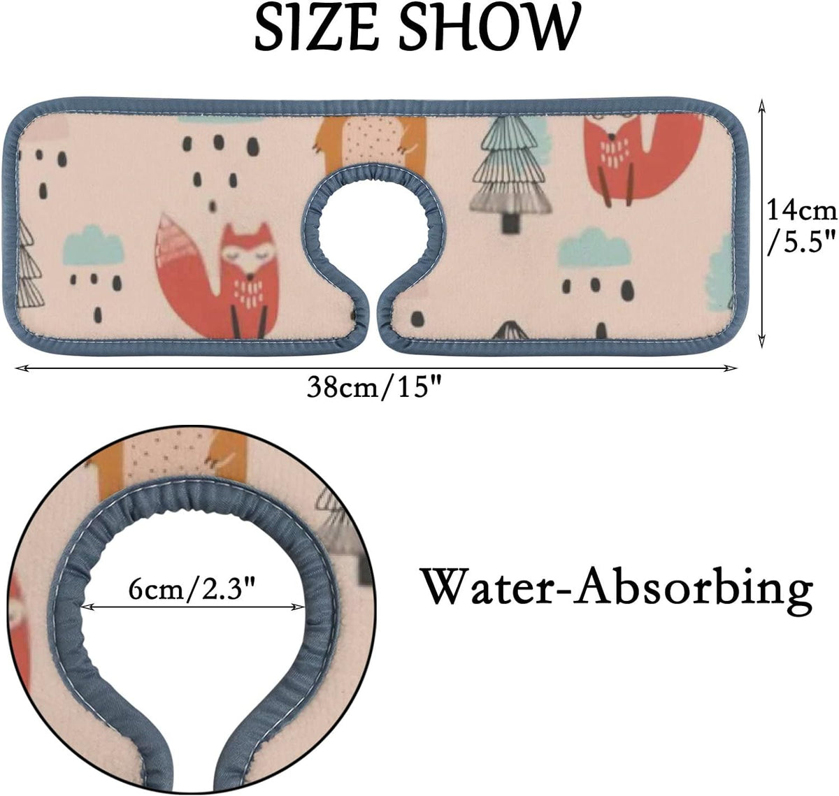 3PCS Microfiber Sink Splash Guard Drip Catcher L4836