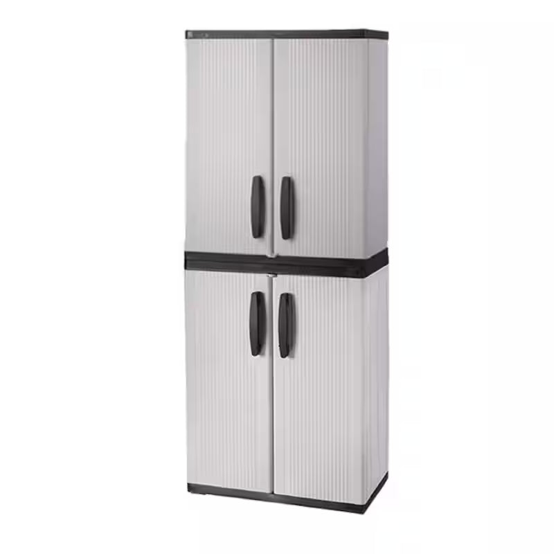 Gray Plastic Freestanding Garage Base Cabinet N51726