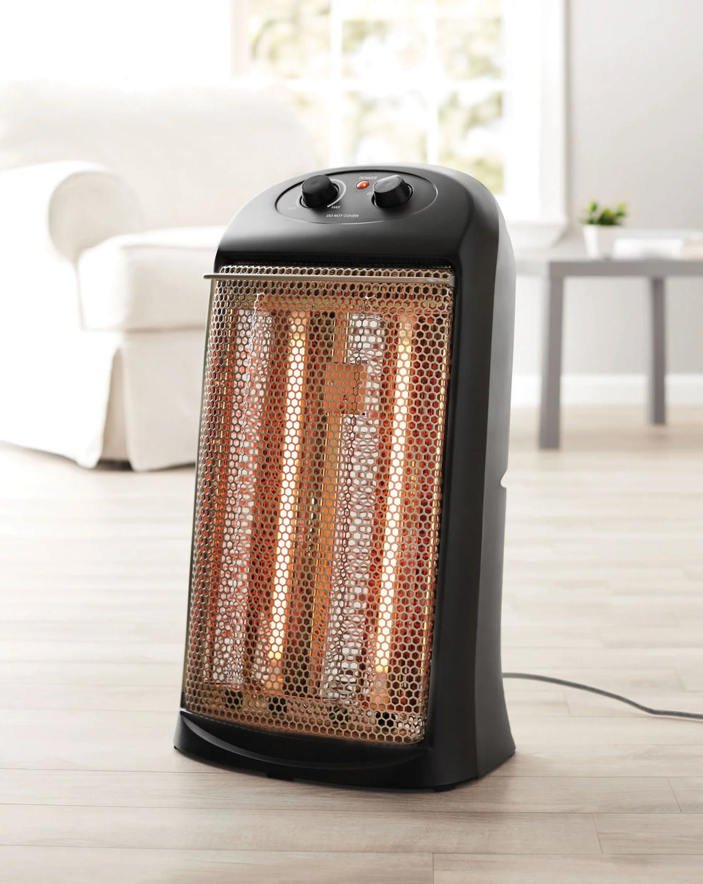 Black Quartz Electric Tower Space Heater S543