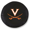 Black Vinyl Fitted Spare Car Tire Cover M600