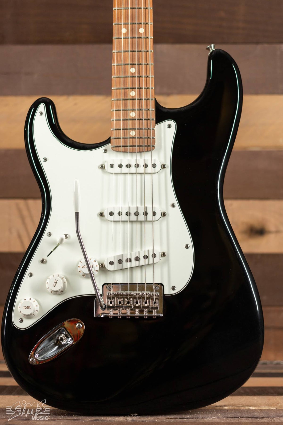 Black Left-Handed Electric Guitar A63717