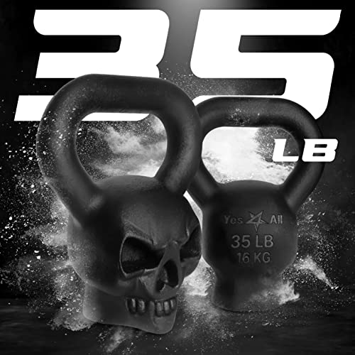 Cast Iron Kettlebell with Anti Slip Powder Coated Handle Y34881
