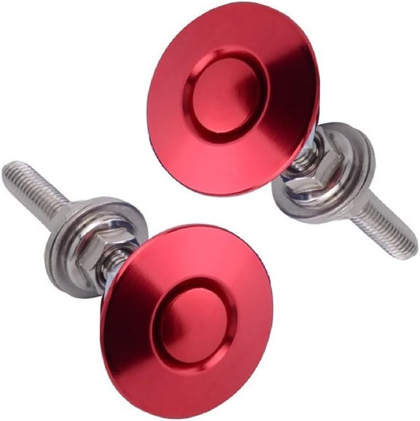2 Pack Quick Release Latch Lock Clip Push Button Bonnet Kit 1.25in/32mm Aluminum Alloy L97412