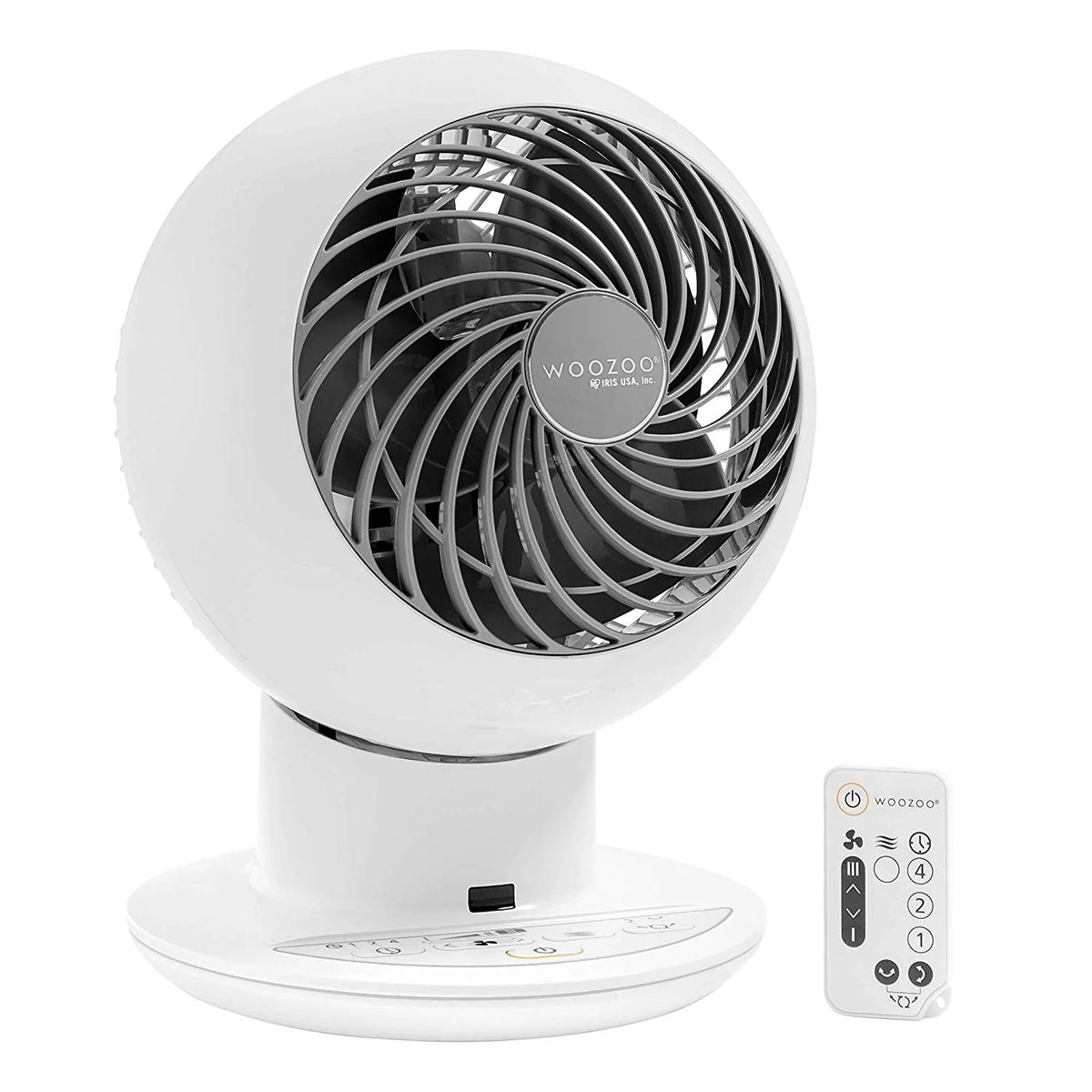 White Compact Oscillating Circulating Fan F876880