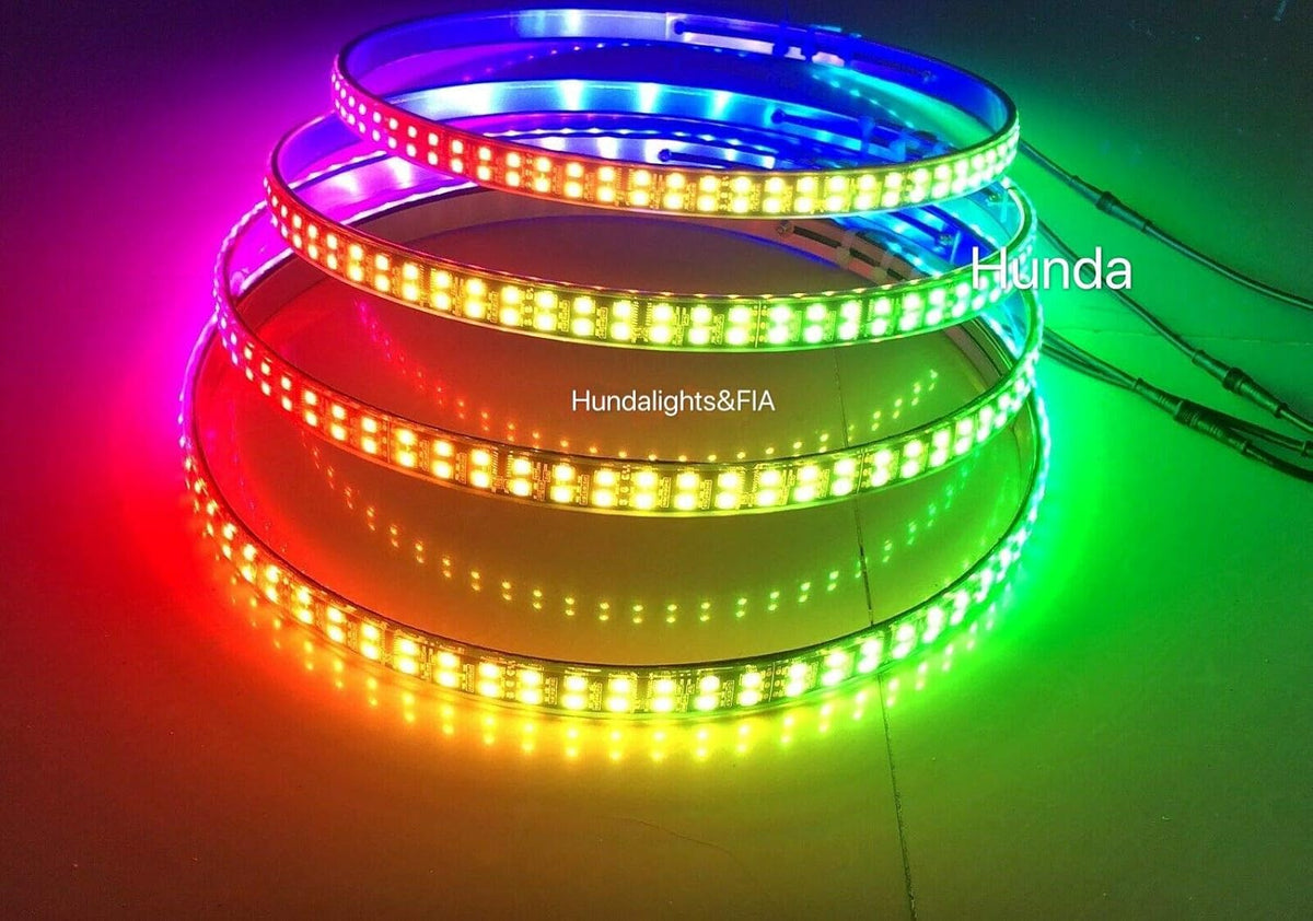 15.5 IP68 Brightest BLUE DOUBLE ROW LED Wheel Rim Lights C811690