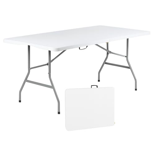 6ft Heavy Duty Folding Table with Carrying Handle A9293