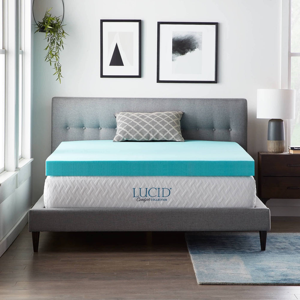Twin Gel Memory Foam Topper with Cover B785