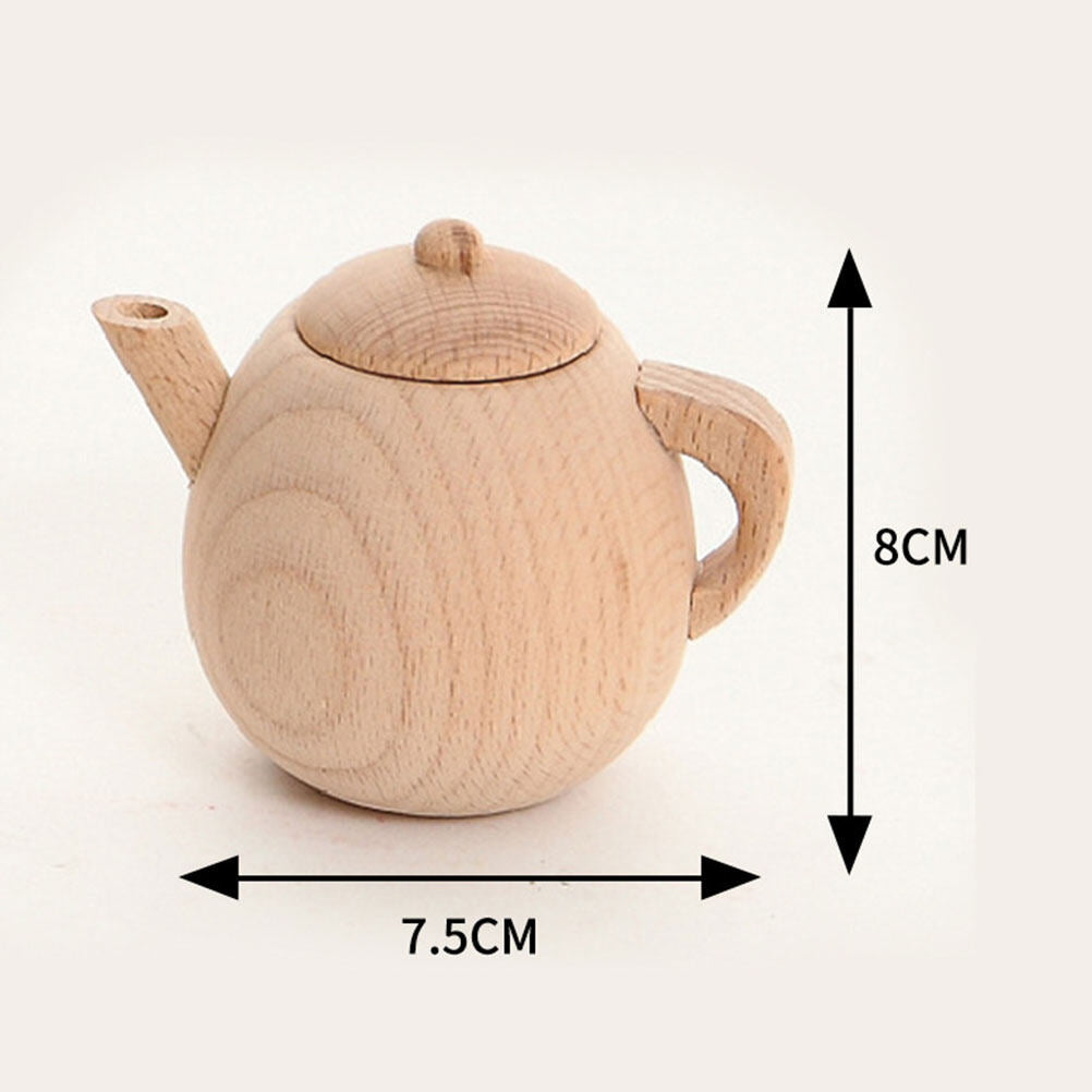 Solid Wood Tea Pot Toy B9842