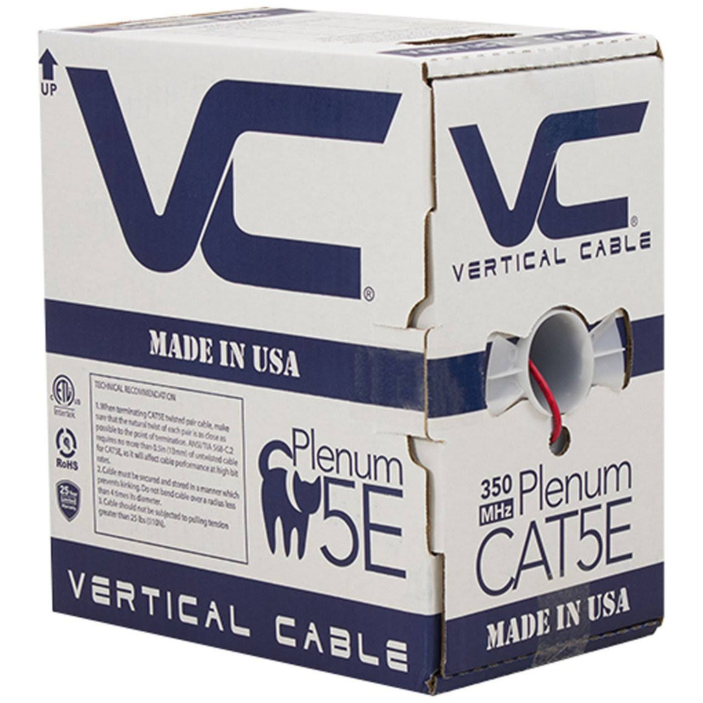 Cat5e UTP Bulk Ethernet Cable 1000ft Red E55678