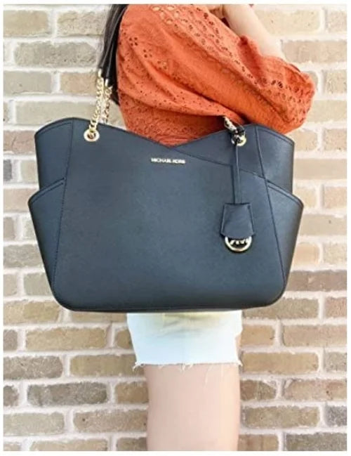 Black Saffiano Leather Tote K7076