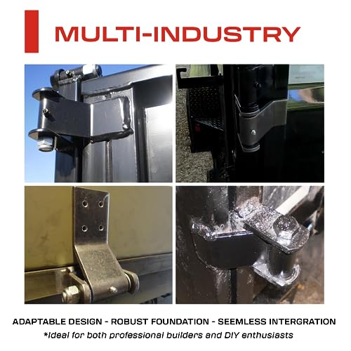 2 Pack Heavy Duty Steel Weld On Leaf Style Trailer Hinges R684893