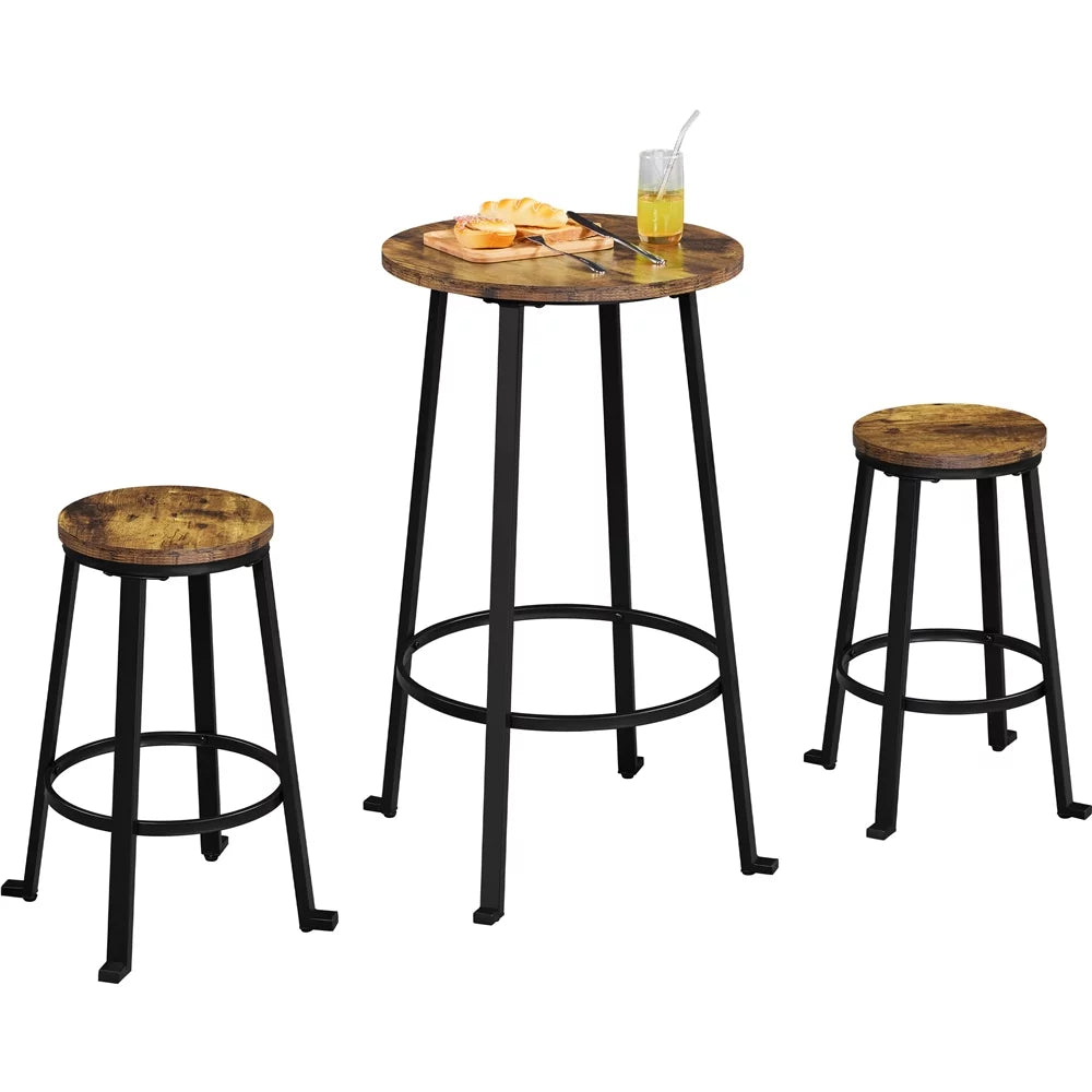 3 Piece Metal Dining Table Set Y95247