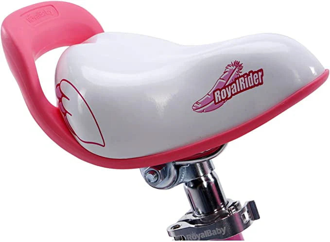 12 In. Beginner Bicycles with Training Wheels, Pink and White C70912