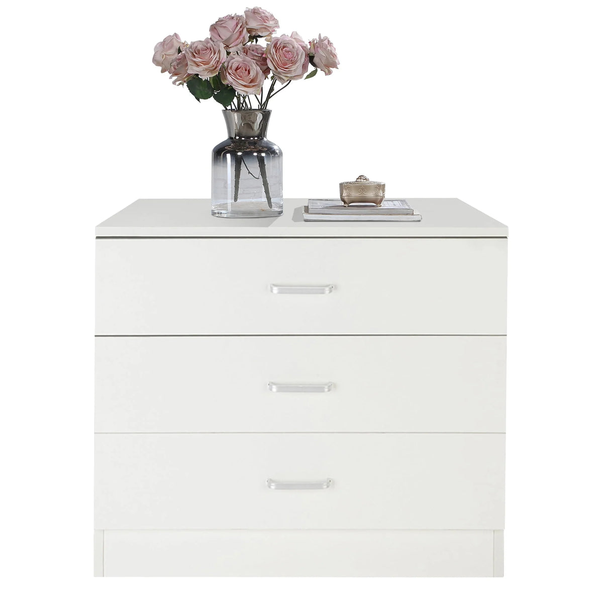 Black 4 Drawer Wood Dresser Z24972