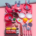Pretend Play Kitchen Toy with Cookware, Steam Pressure Pot, Electronic Induction Cooktop, Cooking Utensils, Toy Cutlery, Play Food, Shopping Basket V830128