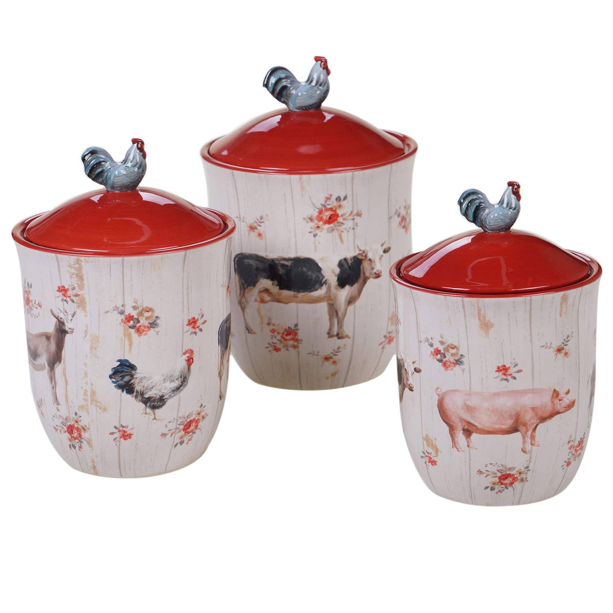 Farmhouse Canister Set of 3 H500636