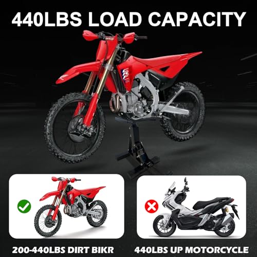Adjustable Motorcycle Lift Stand with 450Lbs Capacity M615868