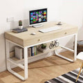 Maple Wood/White Desk P4257