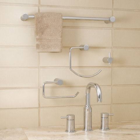 Satin Nickel 24x22 Towel Bar Shelf S2126