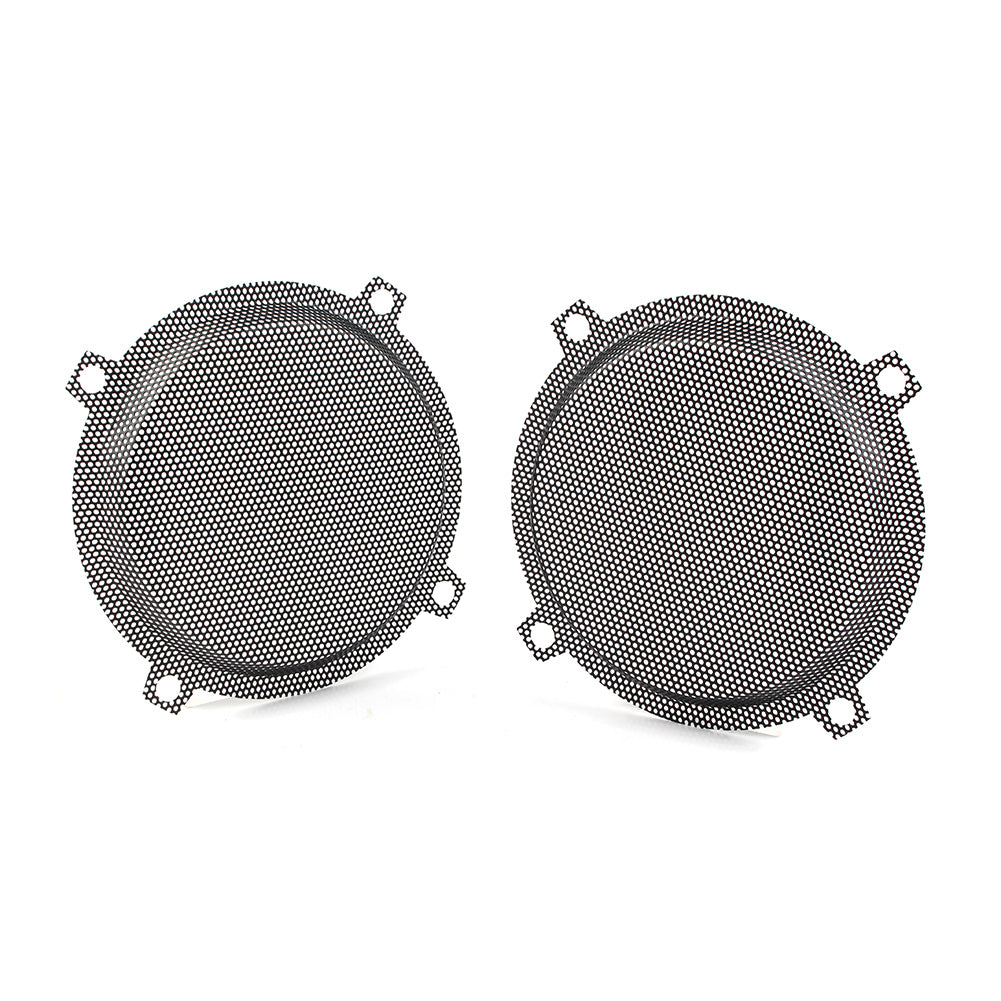 Black Motorbike Wired Punched Steel Mesh Speaker Grilles Cover for Harley Davidson Electra Glide 5.25" Speaker FLHTCU 1996-2013 D355079