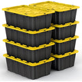 12 Gallon Clear Plastic Storage Bin with Latching Lids O3779