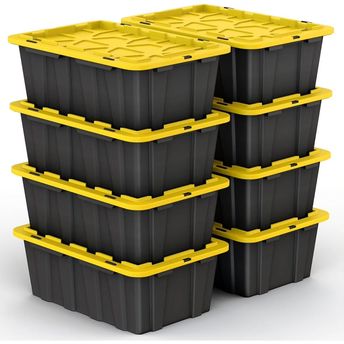 12 Gallon Clear Plastic Storage Bin with Latching Lids O3779