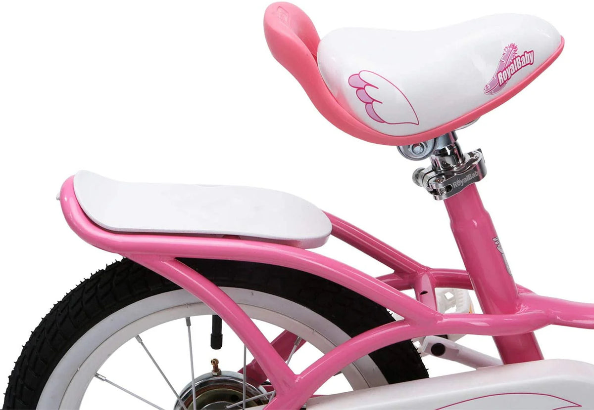 12 In. Beginner Bicycles with Training Wheels, Pink and White C70912