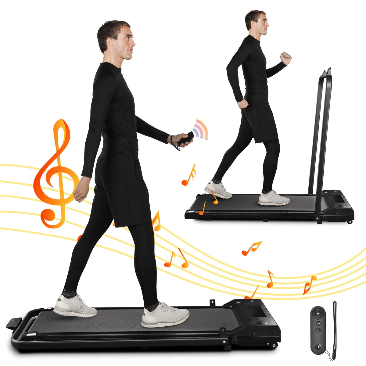 Foldable 2 in 1 Treadmill 1.5 HP J534279