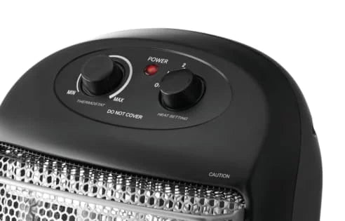 Black Quartz Electric Tower Space Heater S543