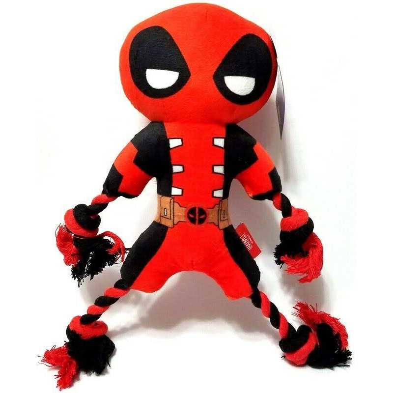 Plush Squeaky Dog Toy with Rope D8757