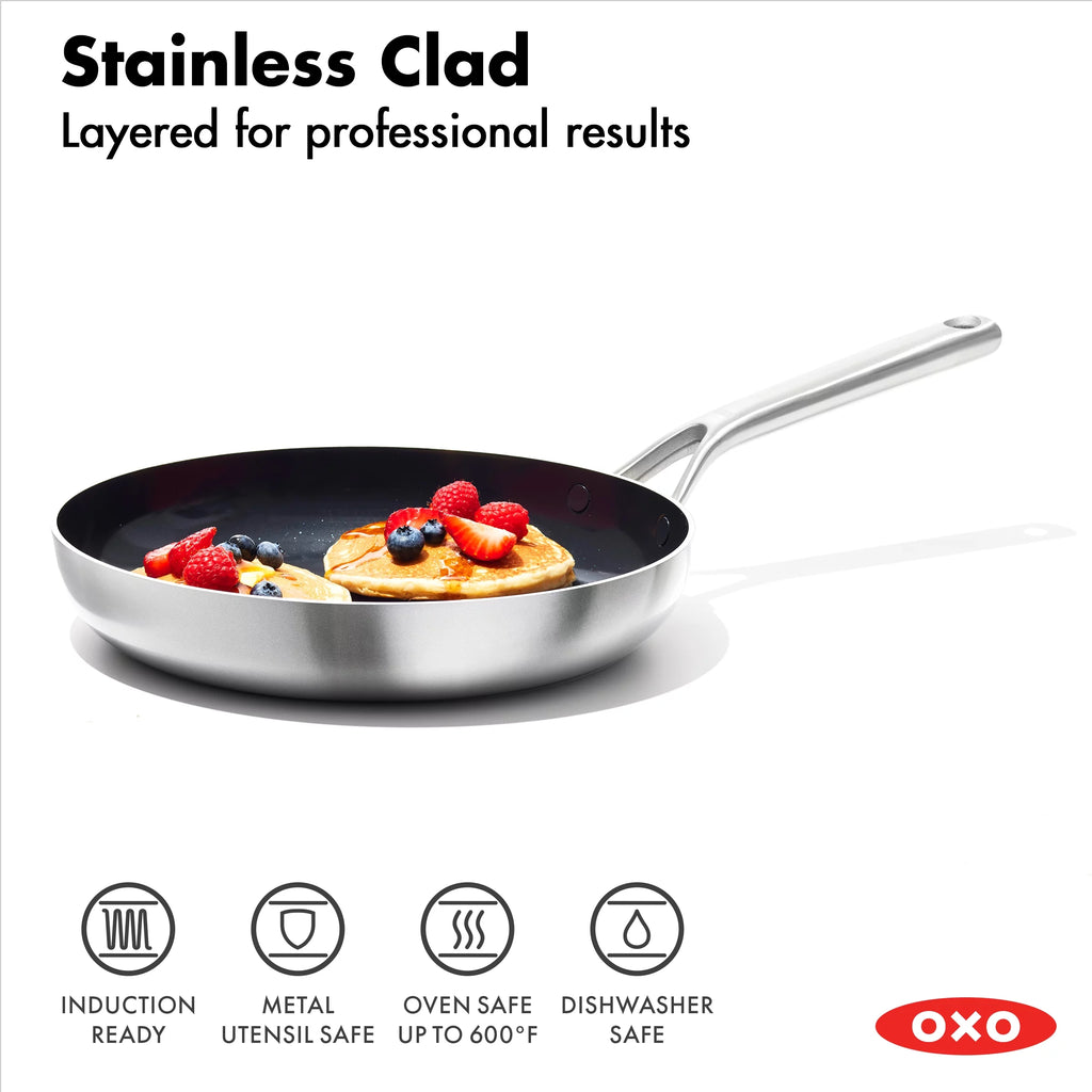 8" Stainless Steel Nonstick Frying Pan Skillet N6141