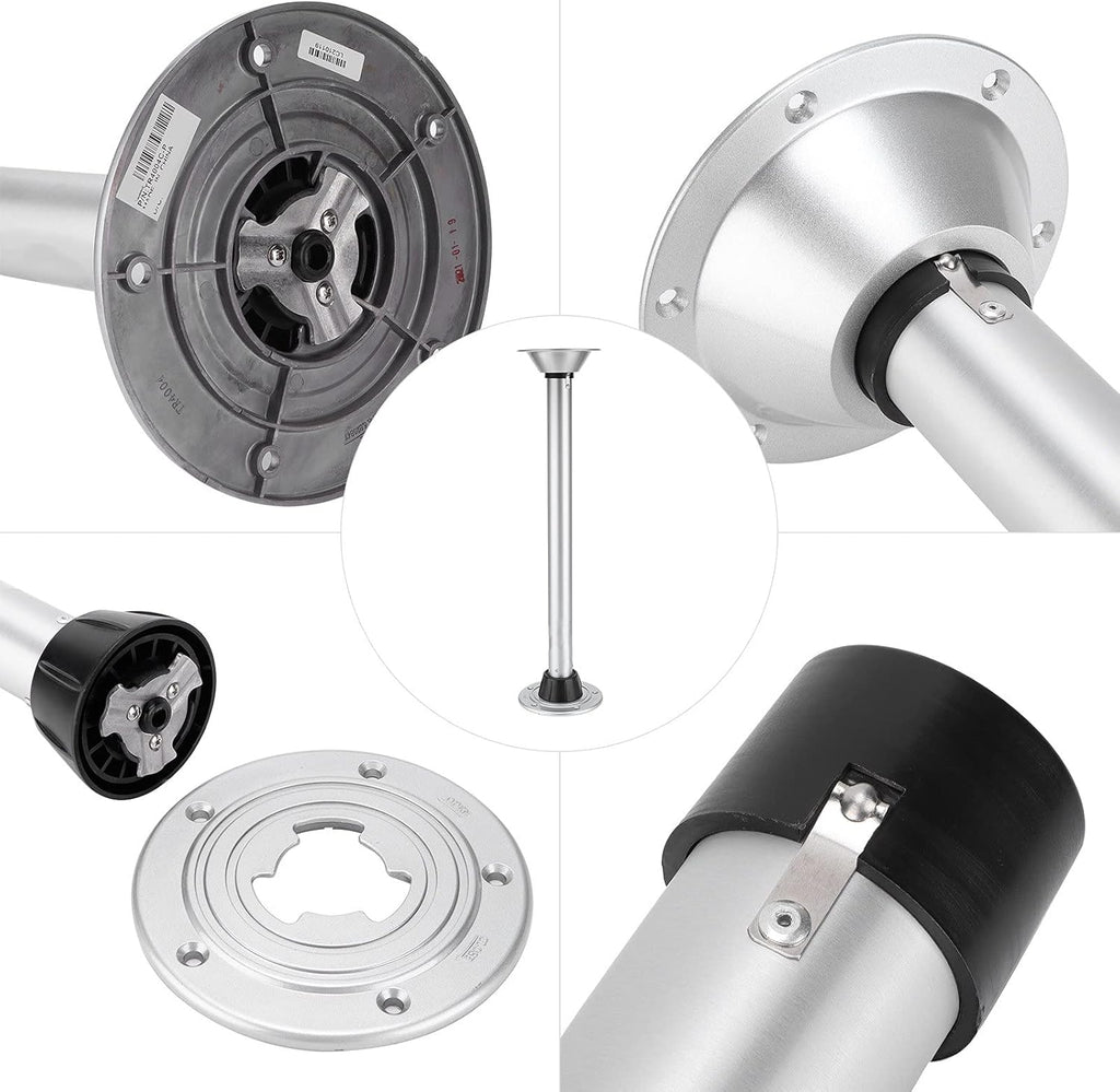 Height Adjustable Swivel Table Leg with Stable Base Ring P36878